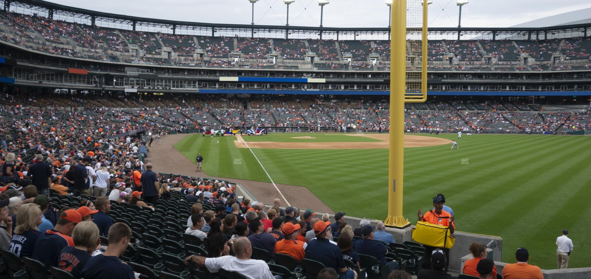 Seating view for Comerica Park Section 112