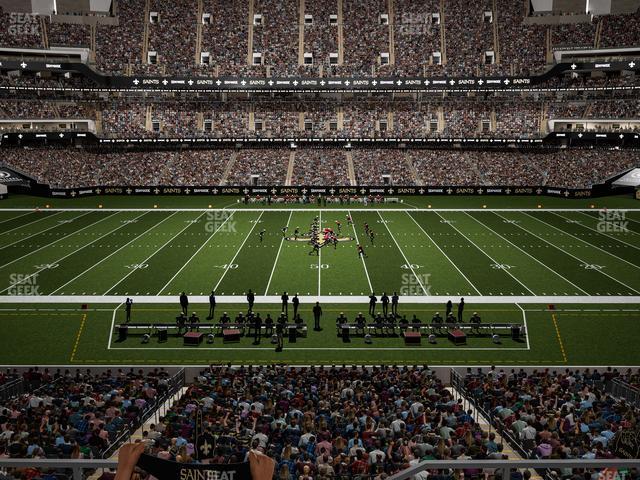 Seating view for Caesars Superdome Section 336