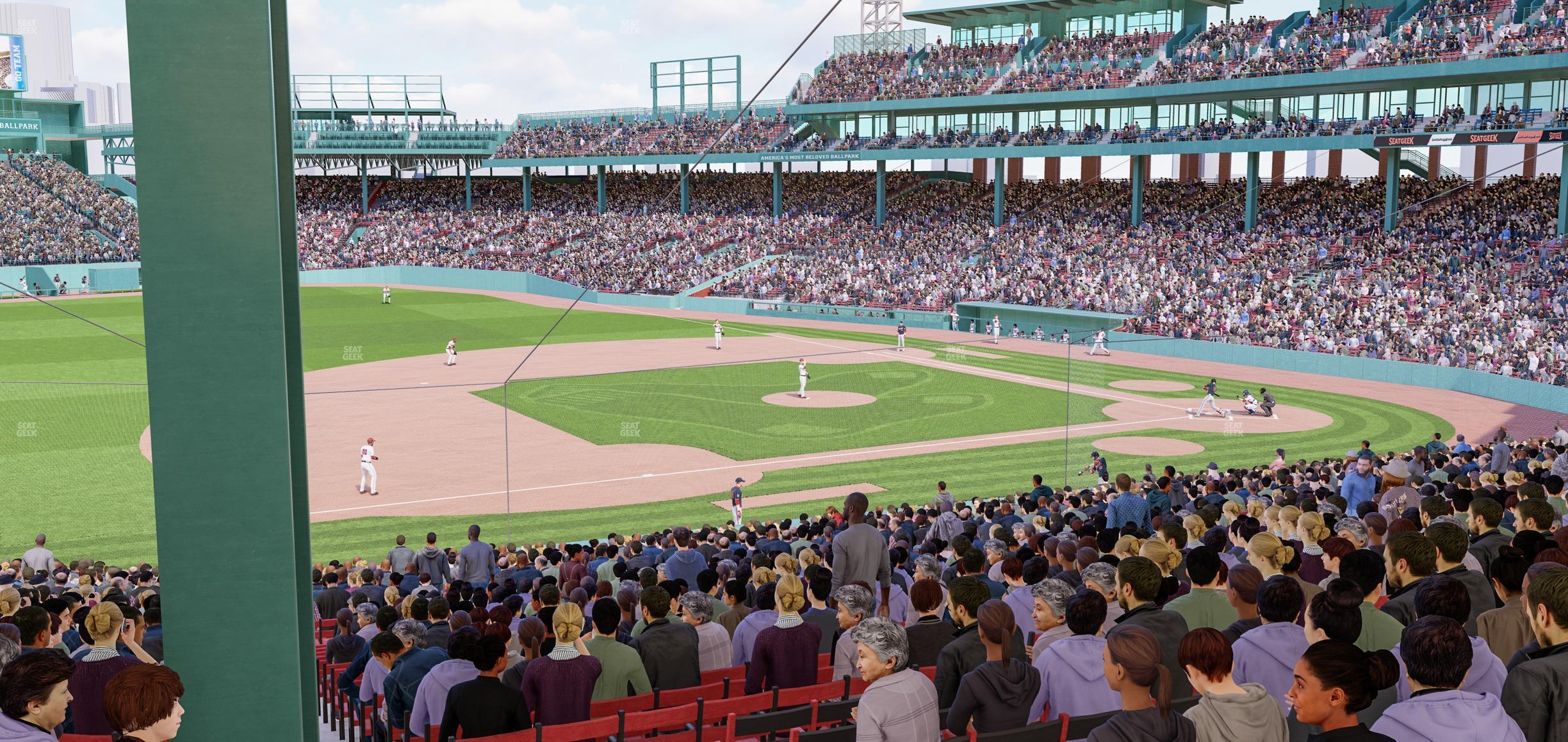 Seating view for Fenway Park Section Grandstand 28