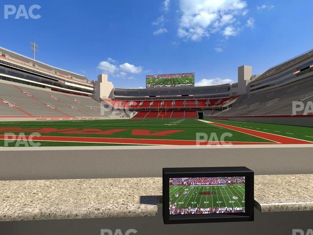 Seating view for Razorback Stadium Section Loge 3