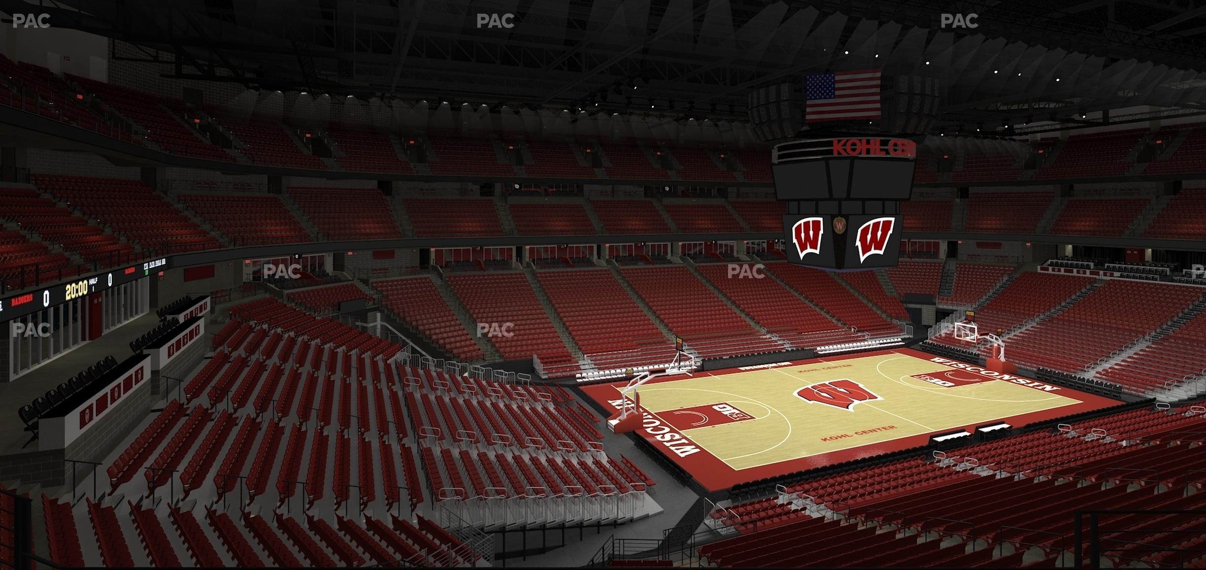 Seating view for Kohl Center Section 211