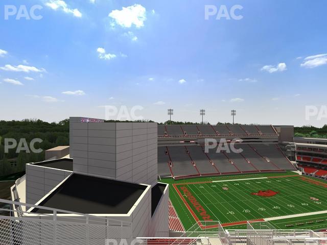 Seating view for Razorback Stadium Section 528