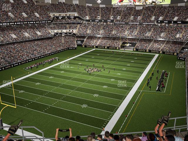 Seating view for Caesars Superdome Section 649