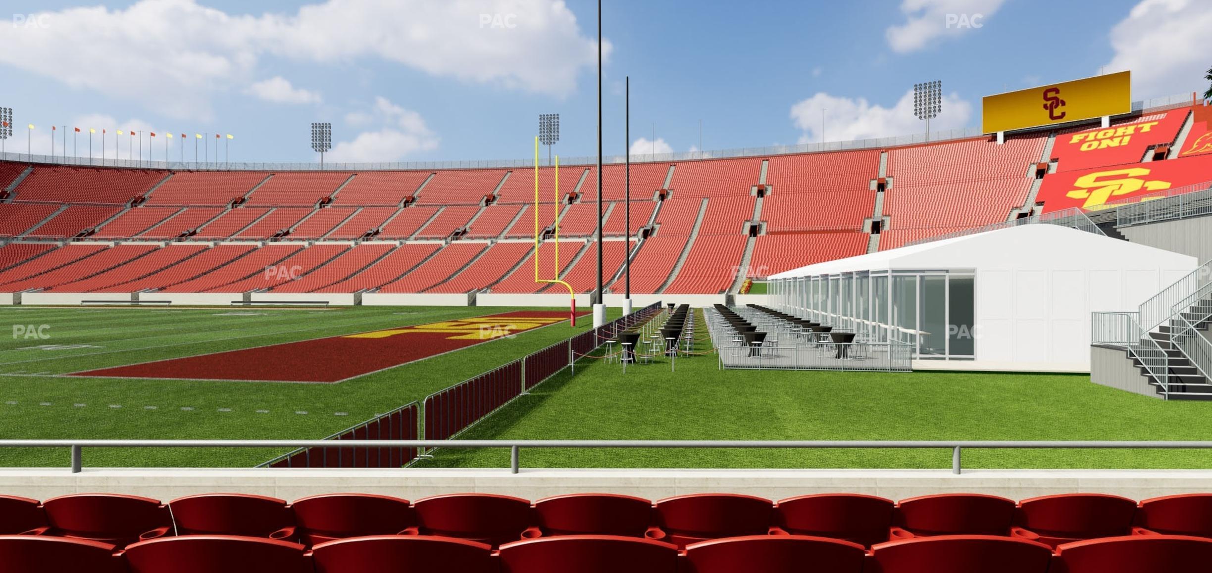 Seating view for Los Angeles Memorial Coliseum Section 103 A