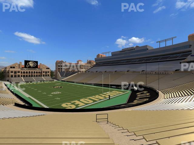 Seating view for Folsom Field Section 110