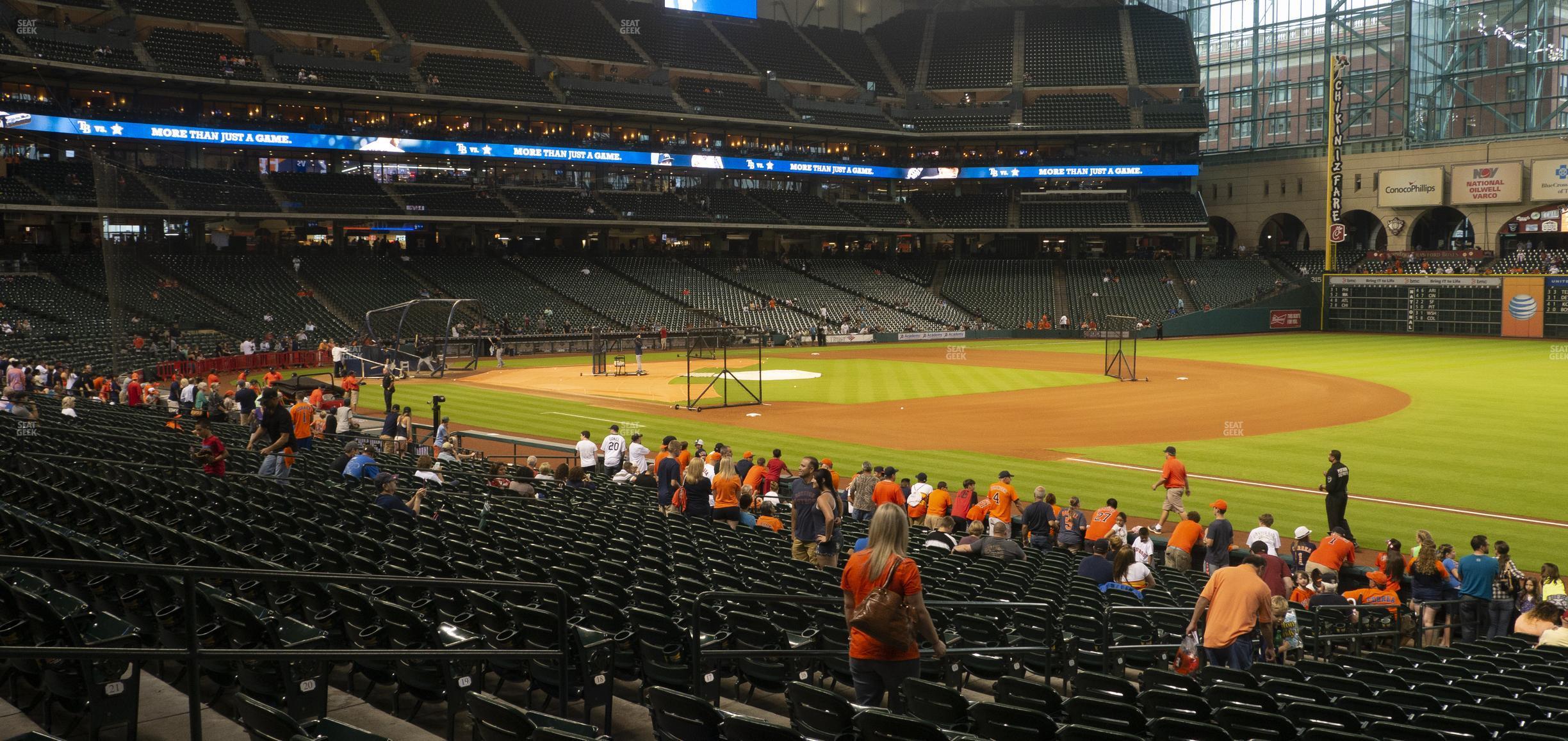 Seating view for Minute Maid Park Section 131