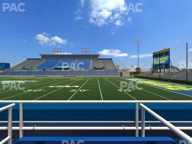 Seating view for Delaware Stadium Section East Box 60