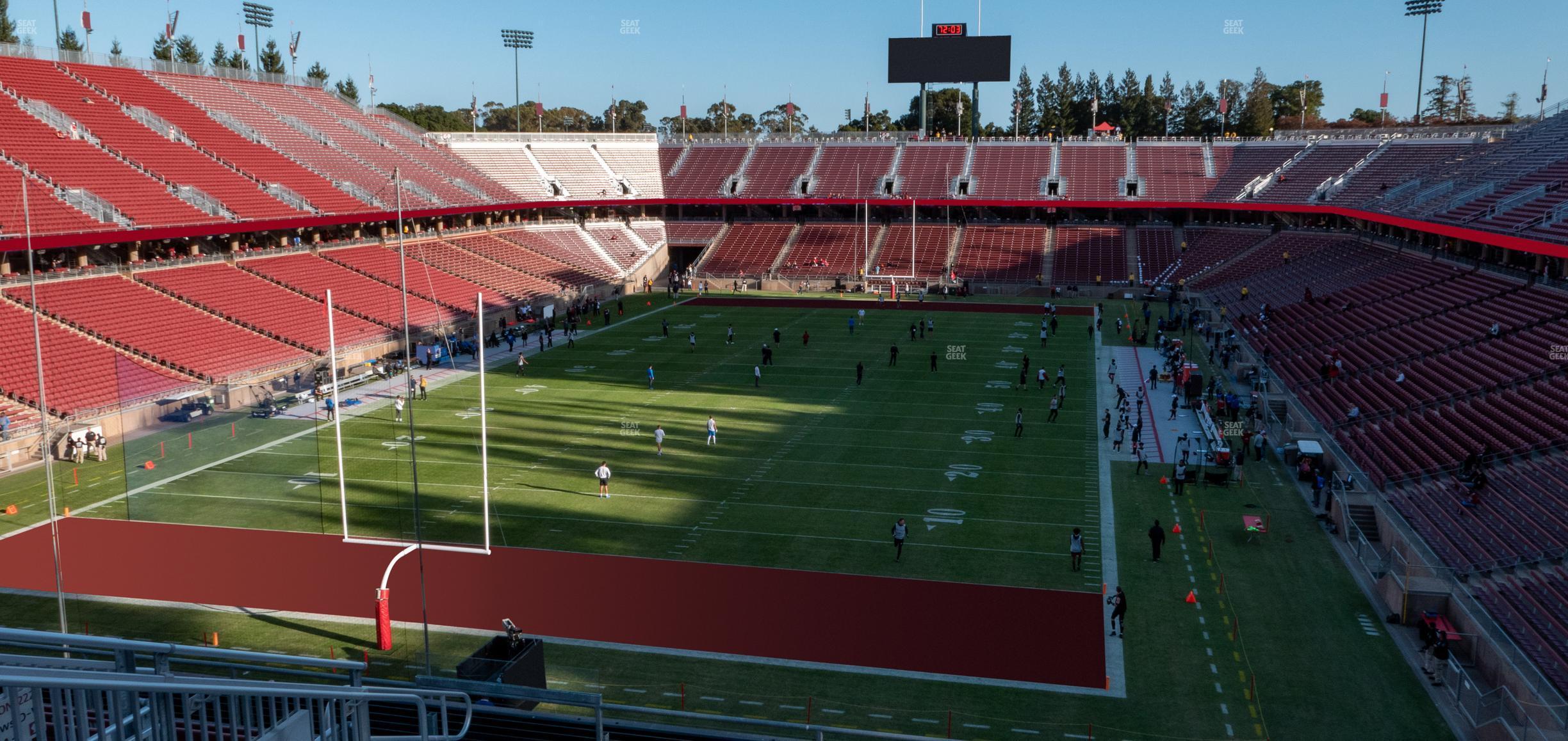 Seating view for Stanford Stadium Section 221