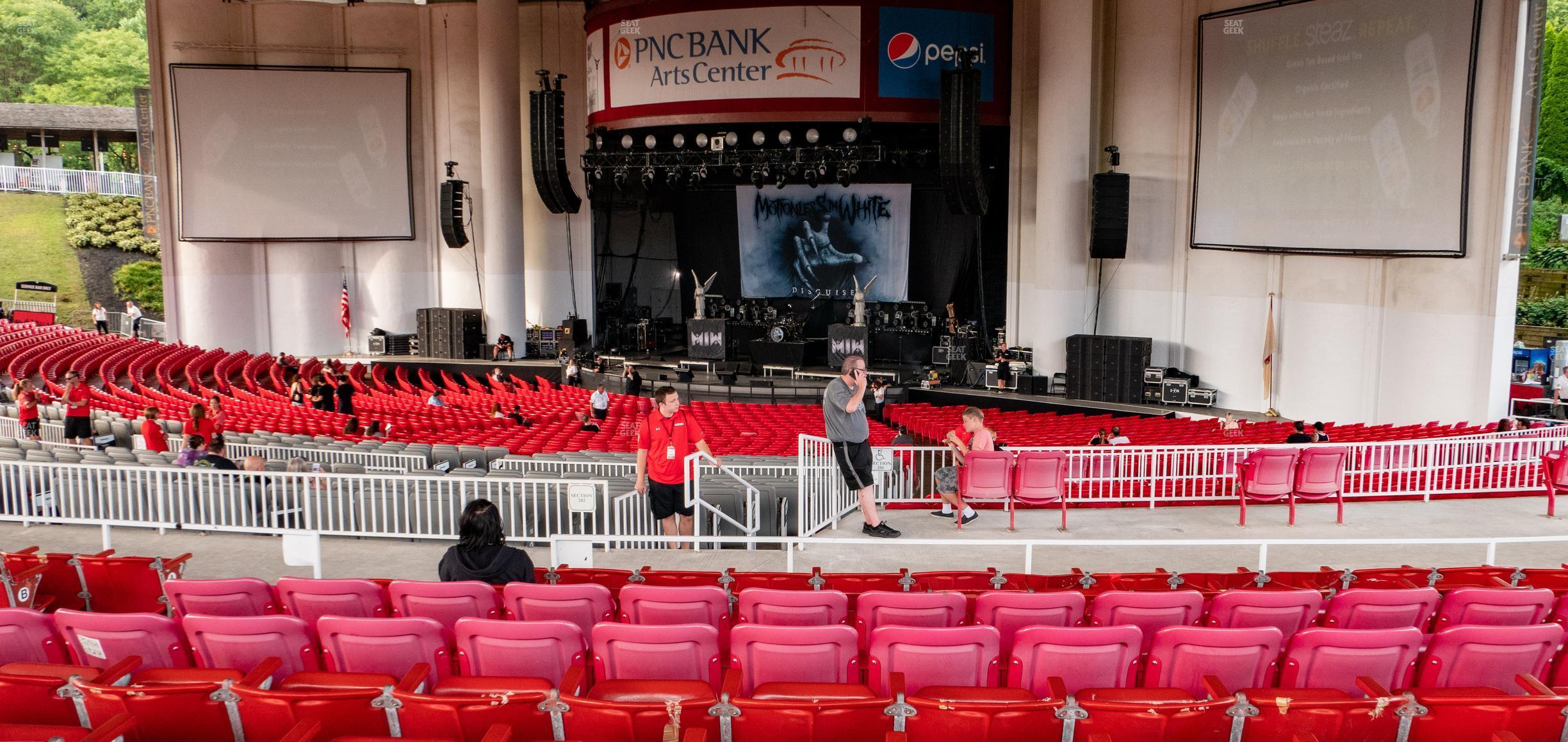 Seating view for PNC Bank Arts Center Section 301