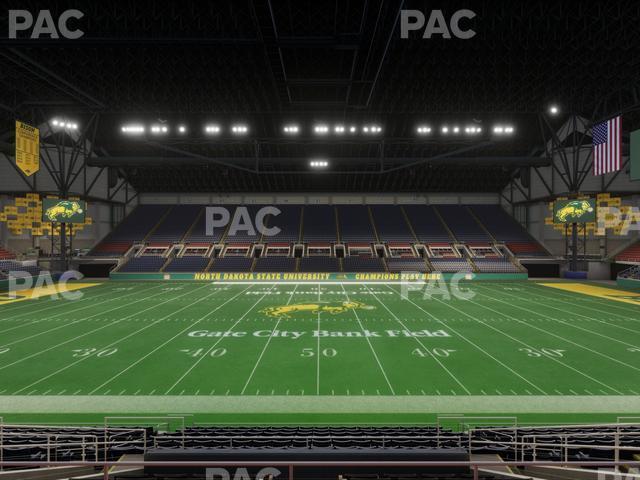 Seating view for Fargodome Section Elevated 1