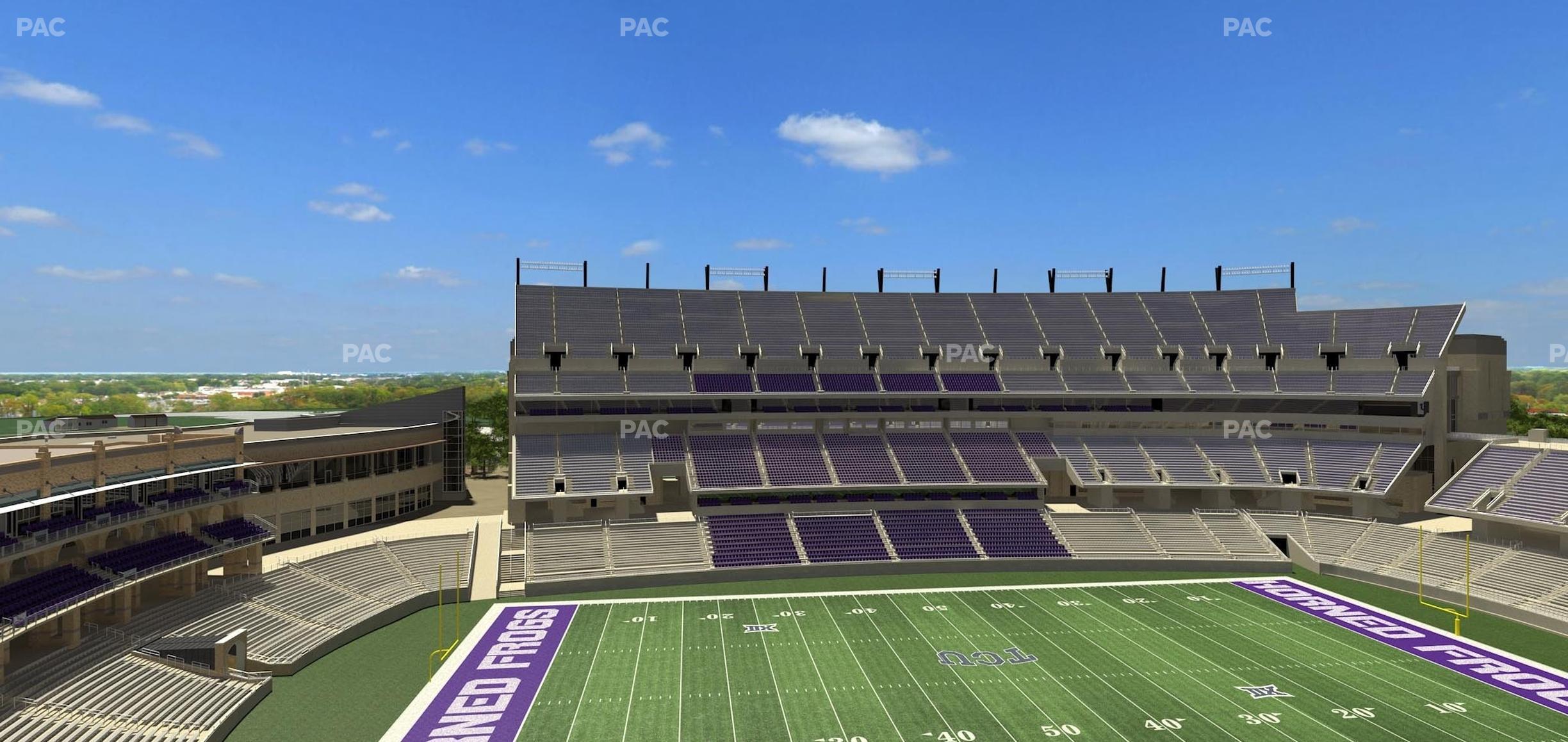 Seating view for Amon G Carter Stadium Section Legends Club 333