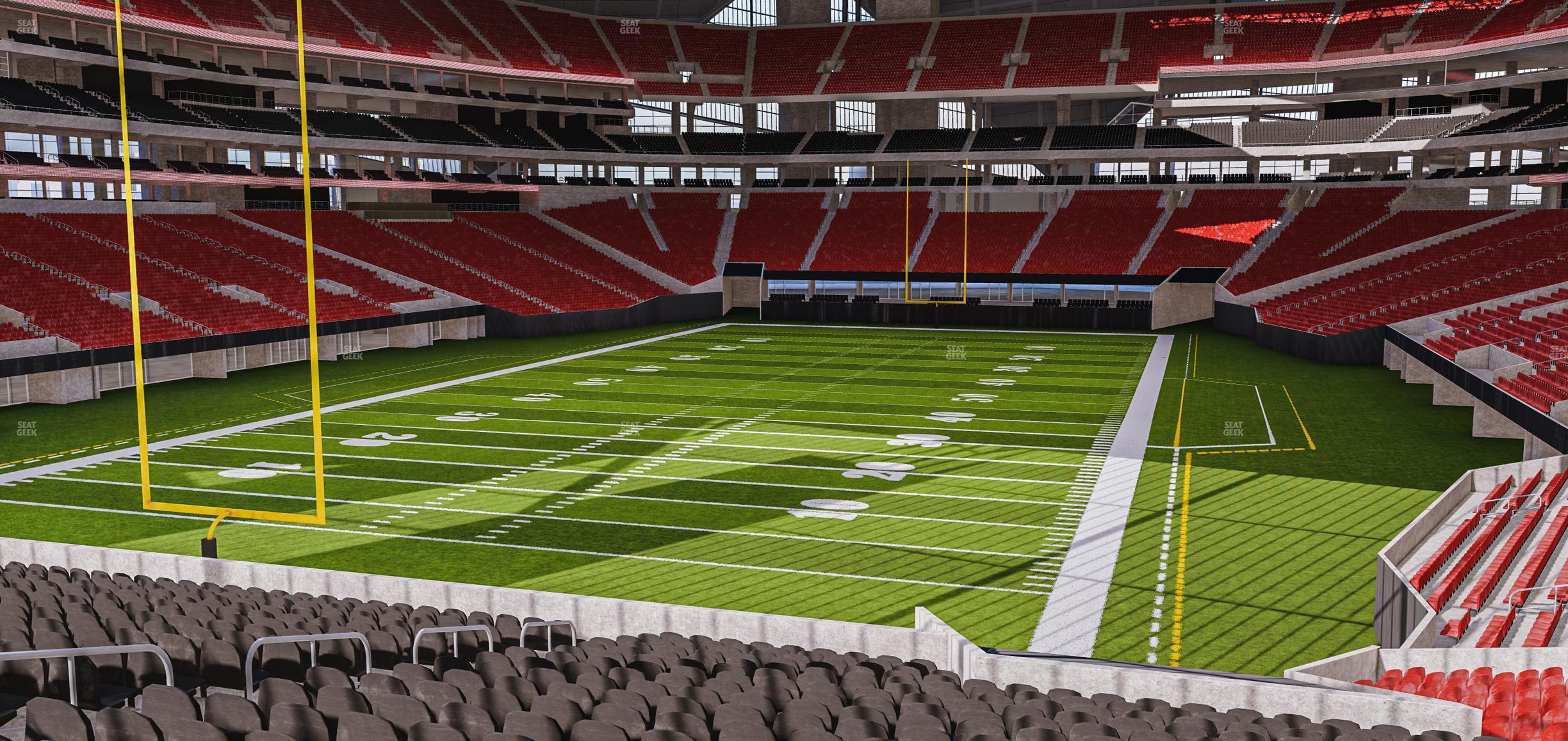 Seating view for Mercedes-Benz Stadium Section 135