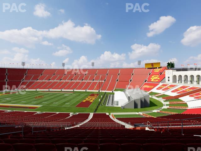 Seating view for Los Angeles Memorial Coliseum Section 203 A