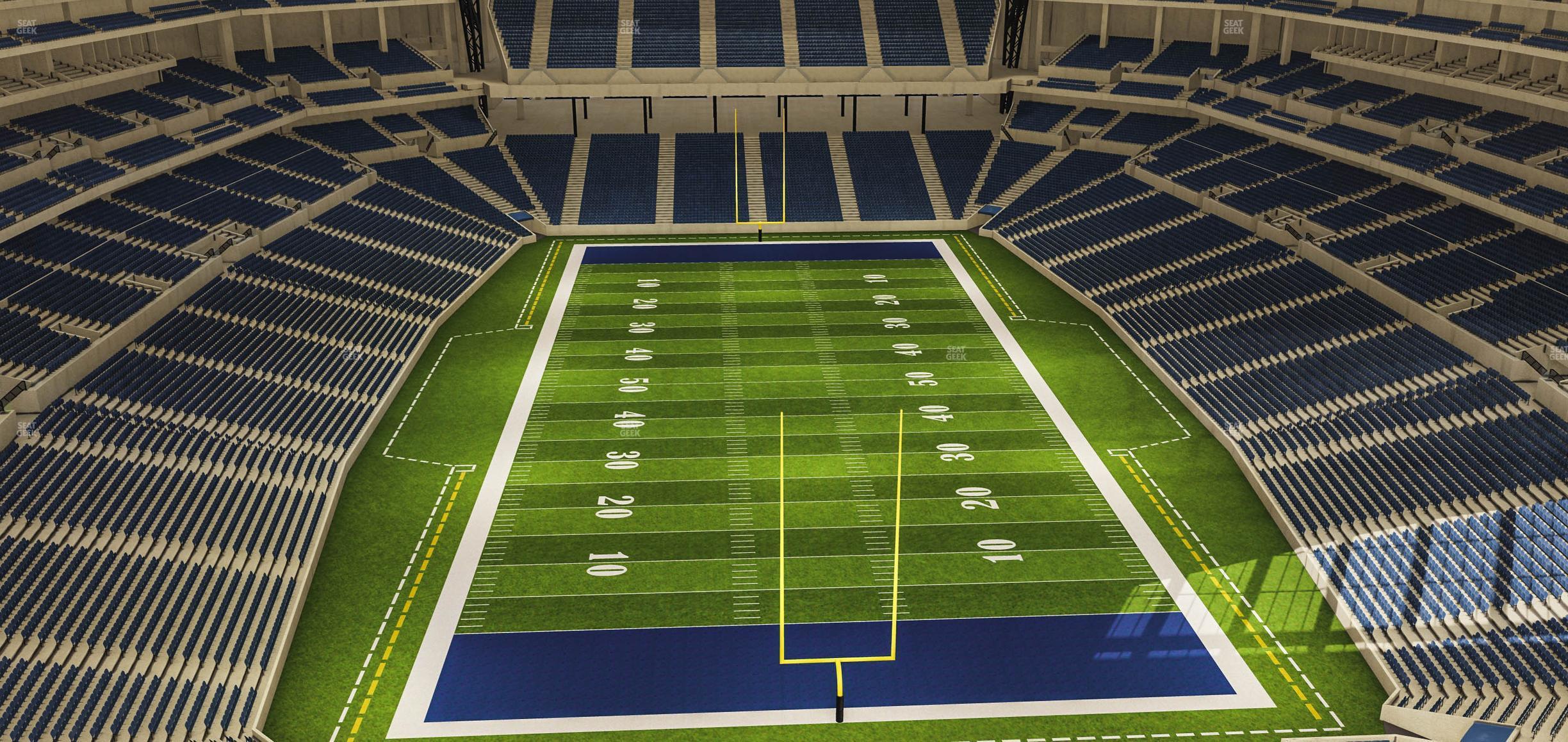 Seating view for Lucas Oil Stadium Section 627