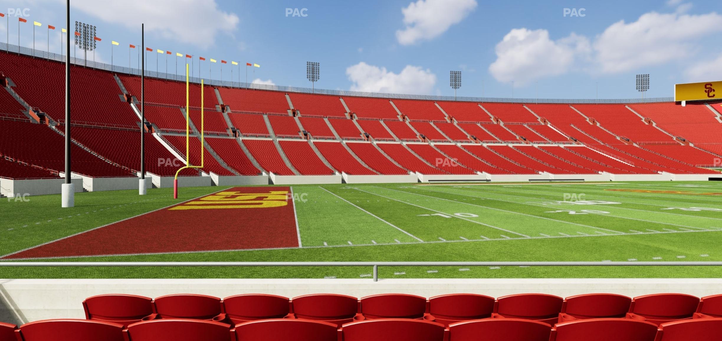 Seating view for Los Angeles Memorial Coliseum Section 109 B