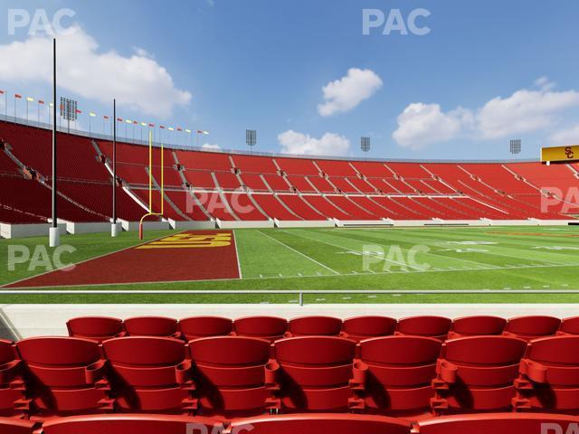 Seating view for Los Angeles Memorial Coliseum Section 109 B