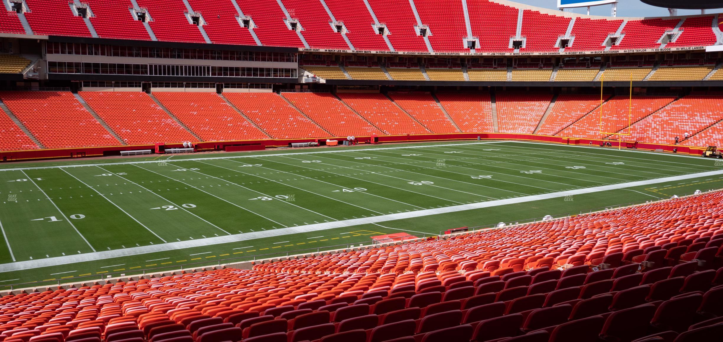 Seating view for GEHA Field at Arrowhead Stadium Section Ada 104