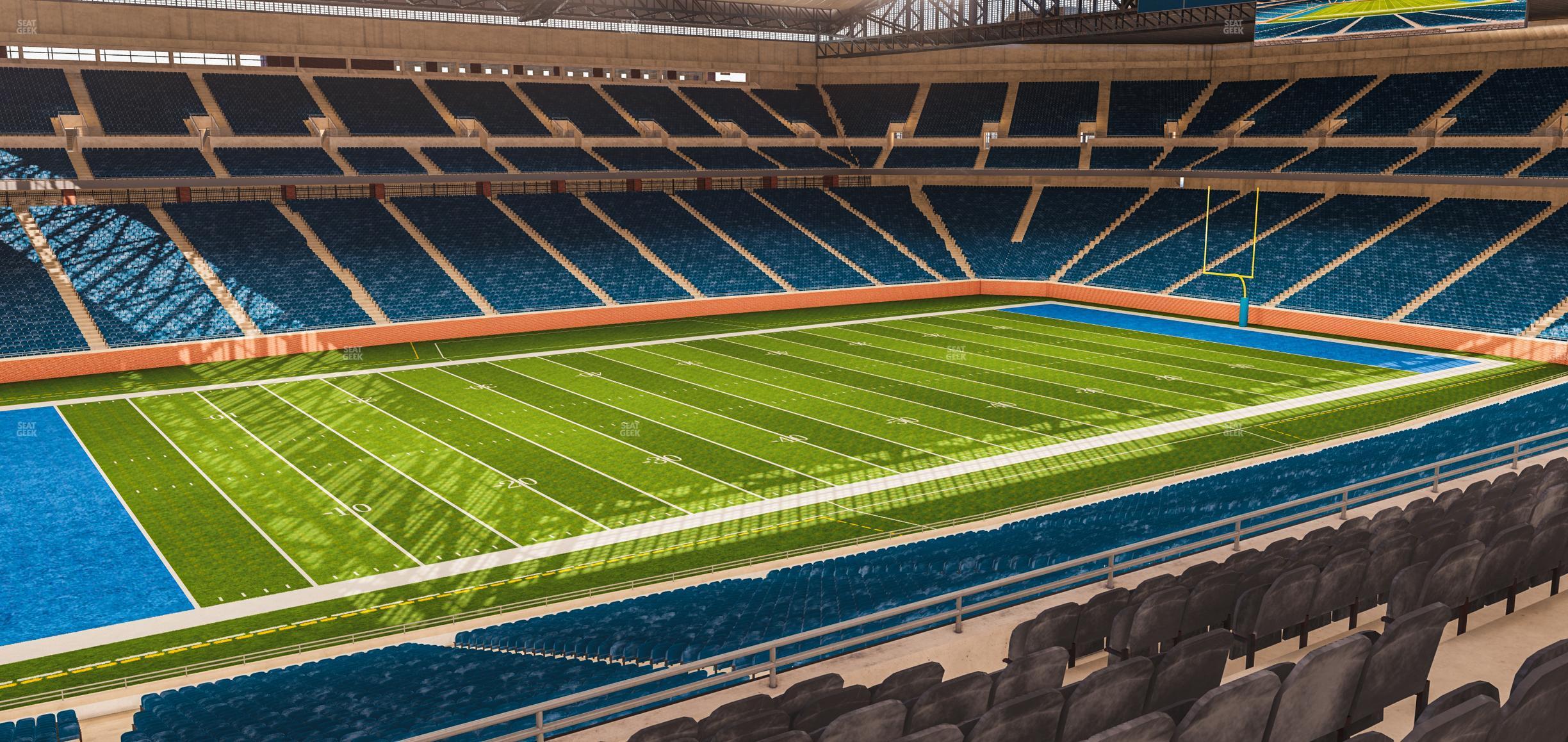 Seating view for Ford Field Section Club 202