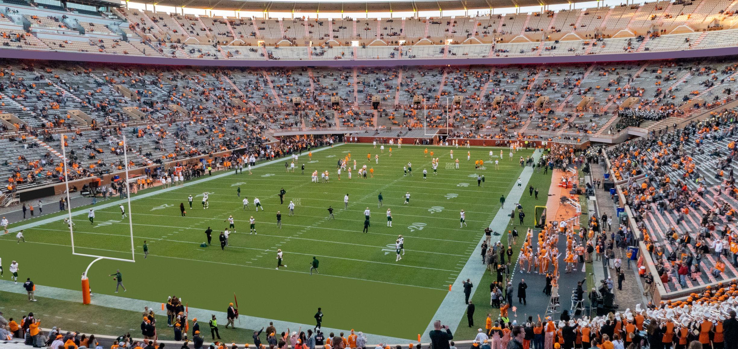 Seating view for Neyland Stadium Section J