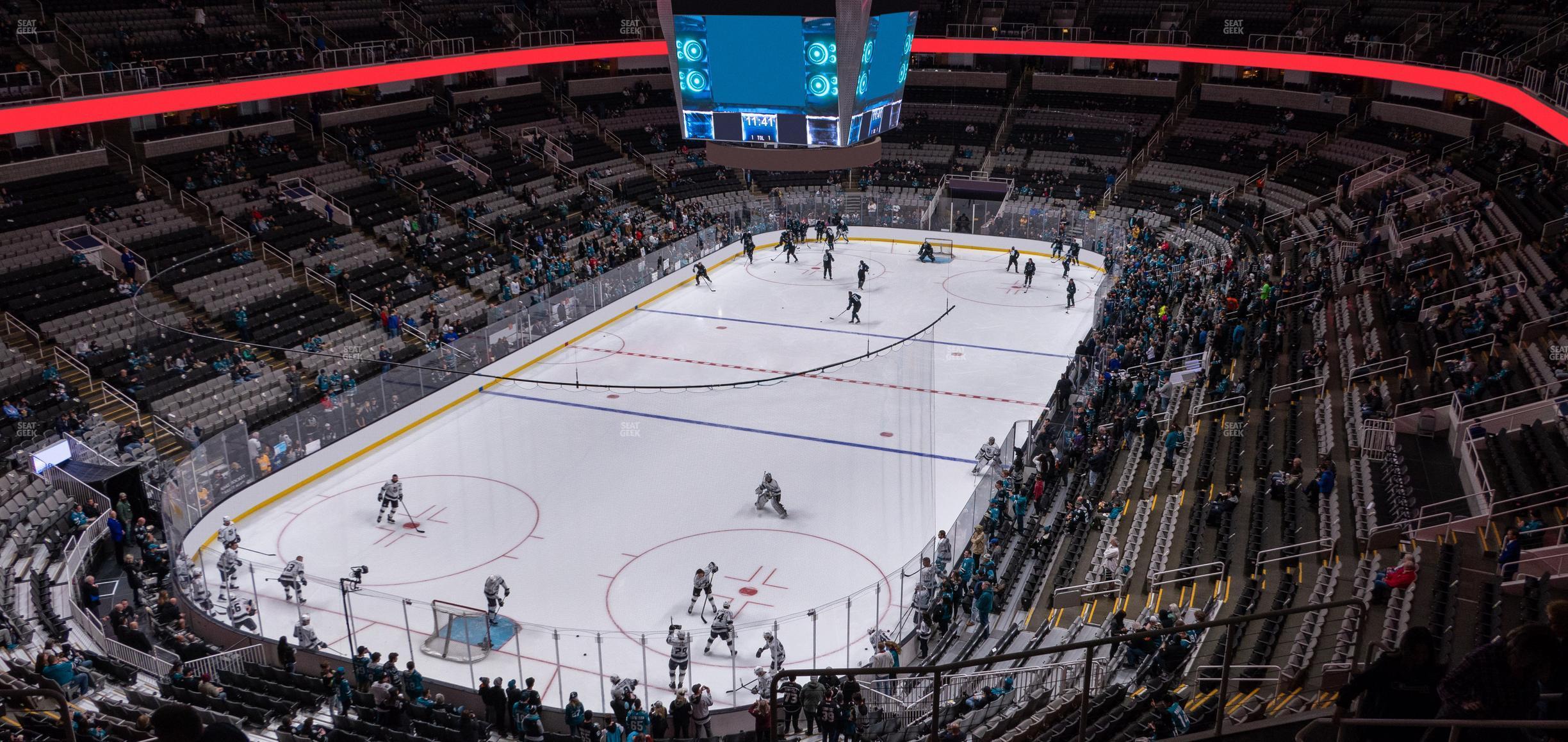 Seating view for SAP Center at San Jose Section 206