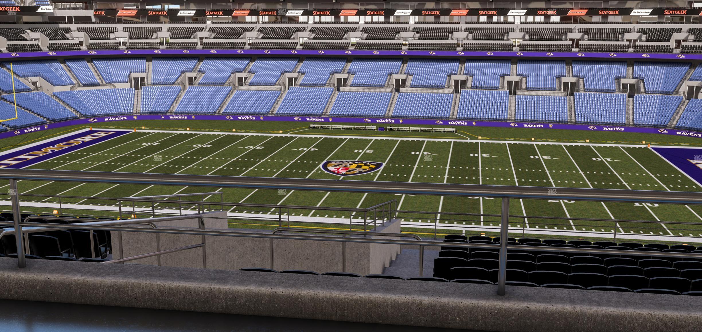 Seating view for M&T Bank Stadium Section Suite 354