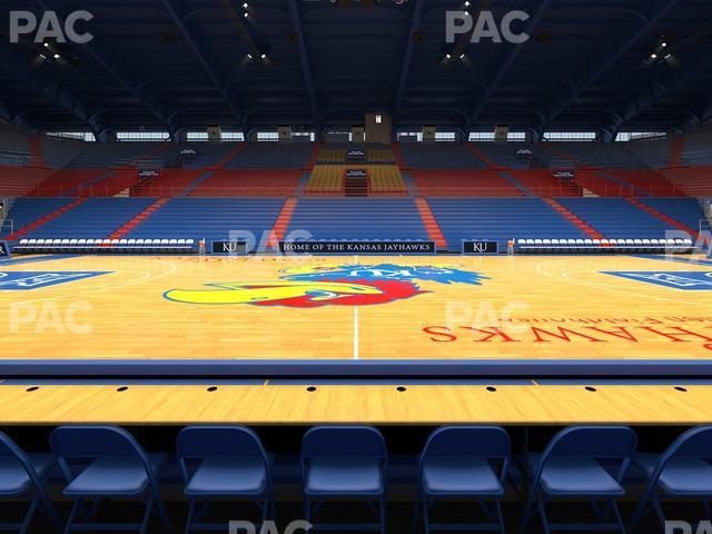 Seating view for Allen Fieldhouse Section G