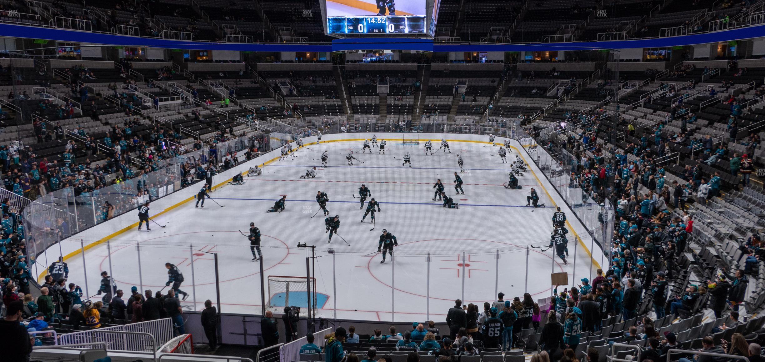 Seating view for SAP Center at San Jose Section 121