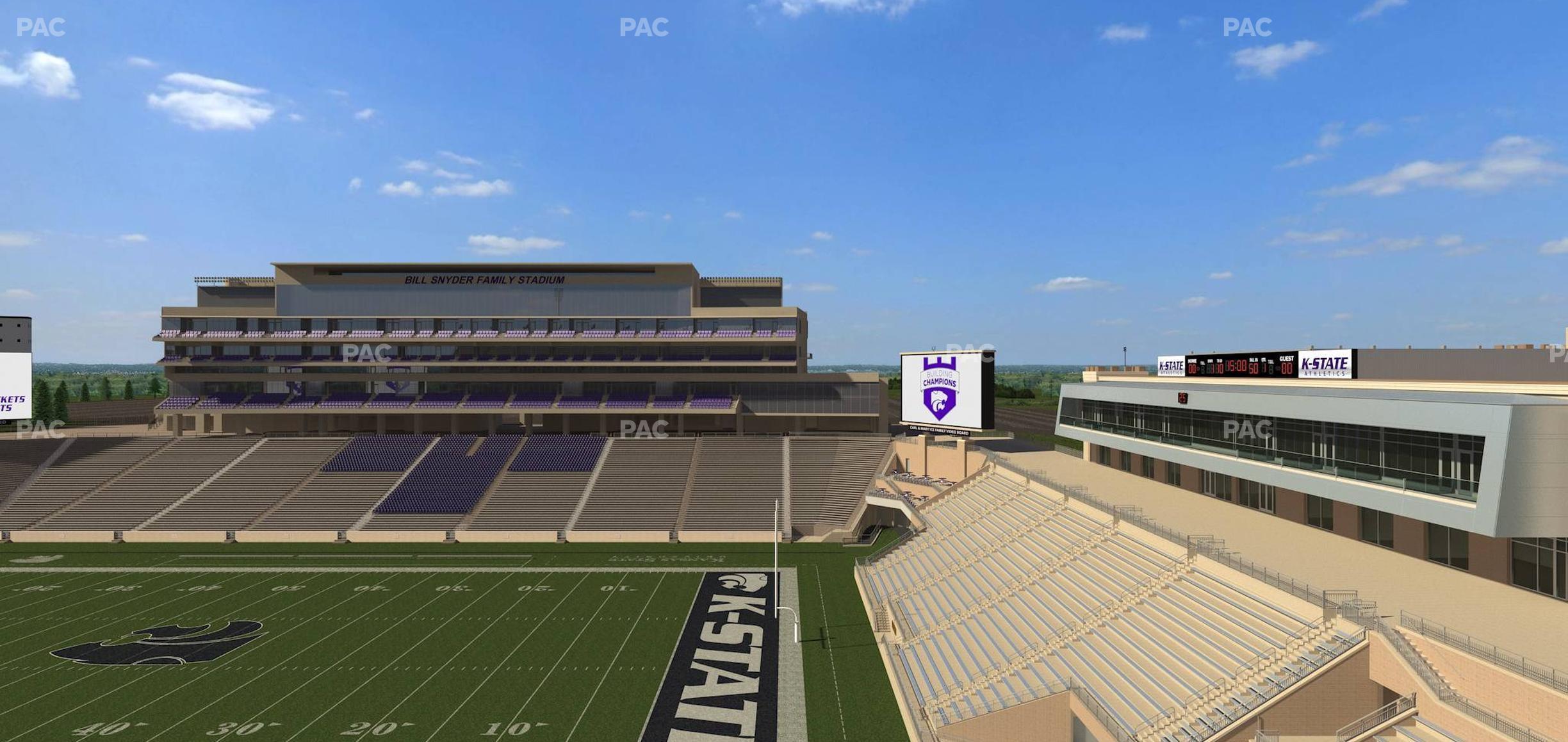 Seating view for Bill Snyder Family Stadium Section 429