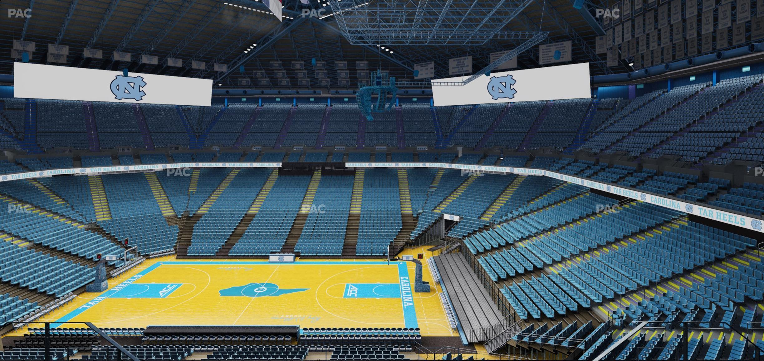 Seating view for Dean Smith Center Section 210