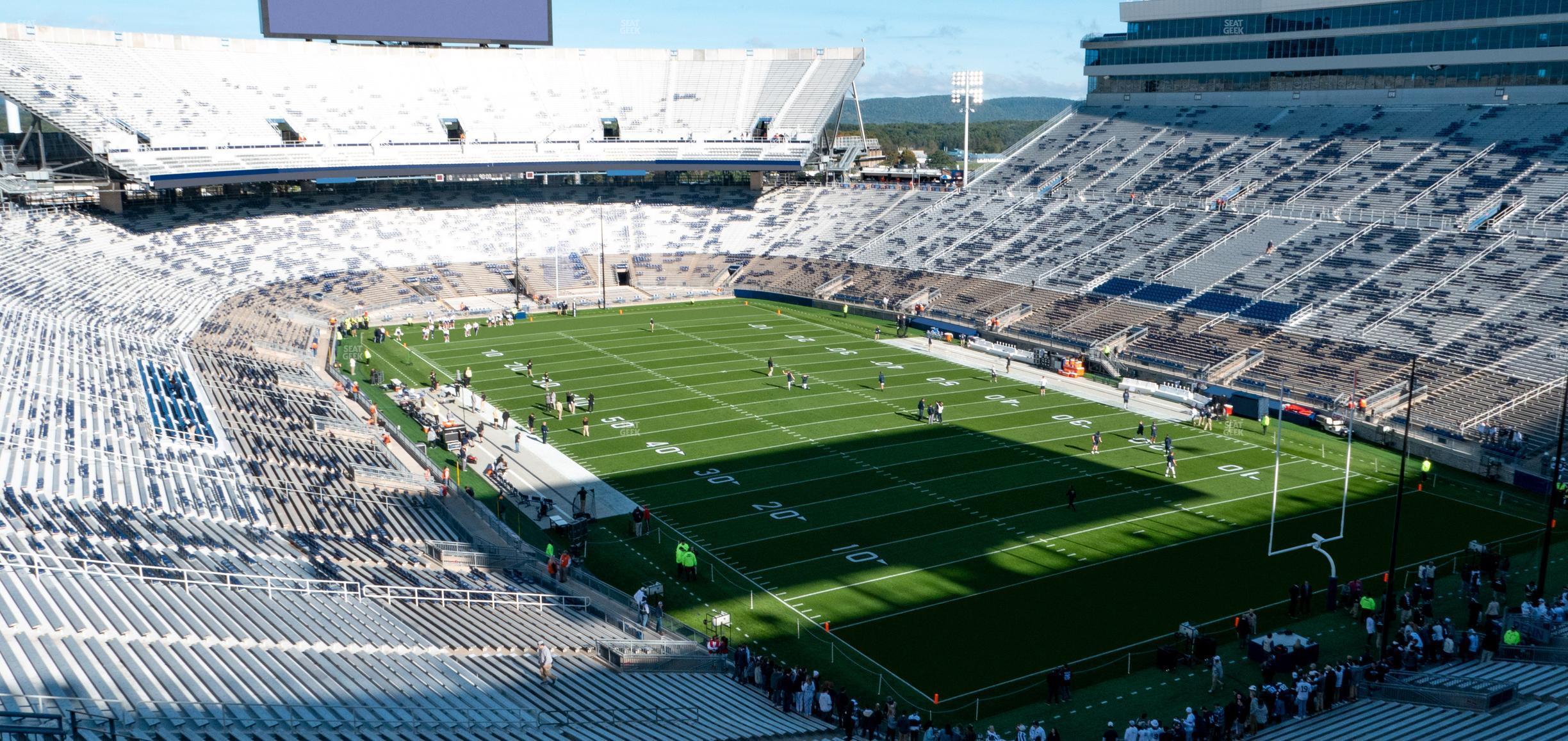 Seating view for Beaver Stadium Section South K Club