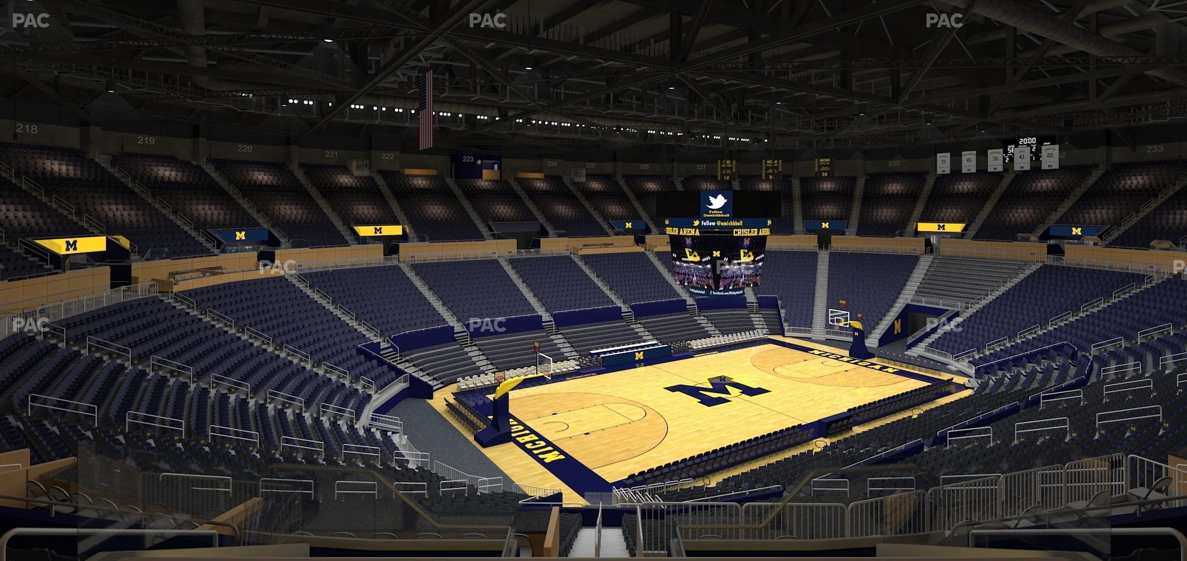 Seating view for Crisler Center Section 209