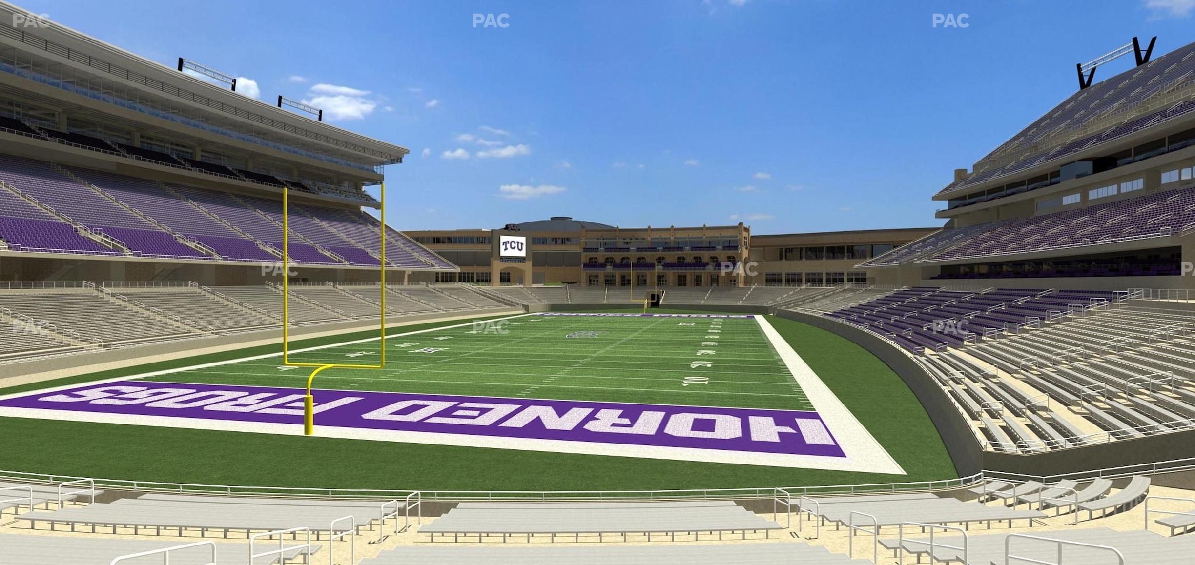 Seating view for Amon G. Carter Stadium Section 113