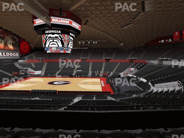 Seating view for Stegeman Coliseum Section Ss