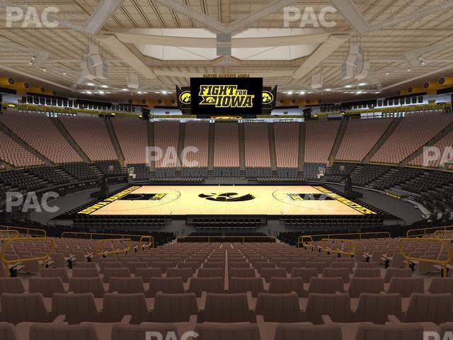 Seating view for Carver-Hawkeye Arena Section A