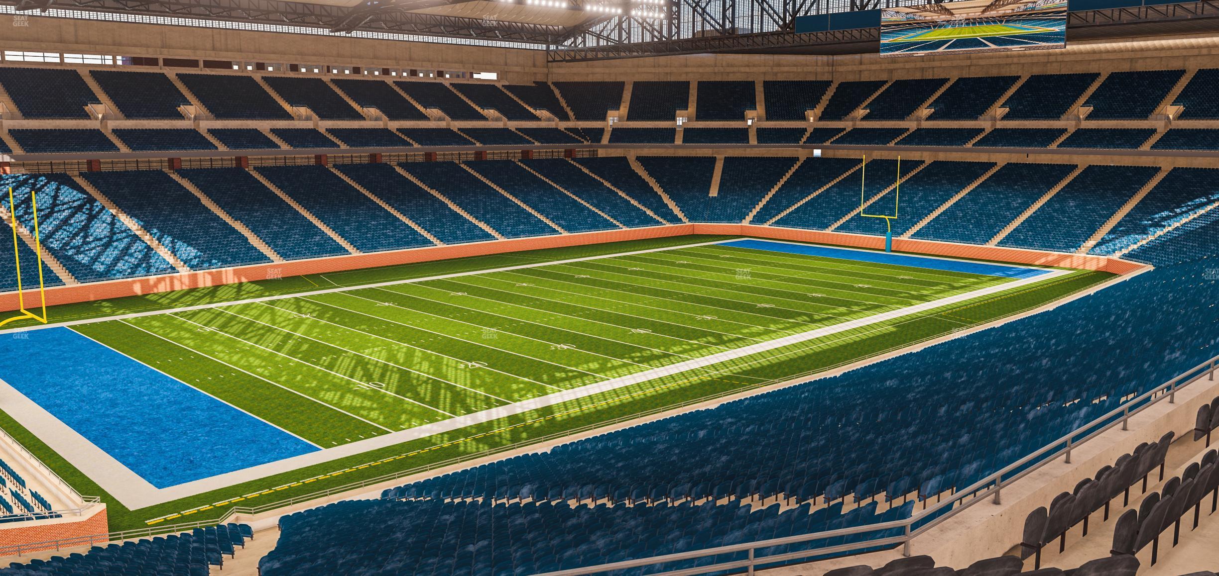 Seating view for Ford Field Section Club 200