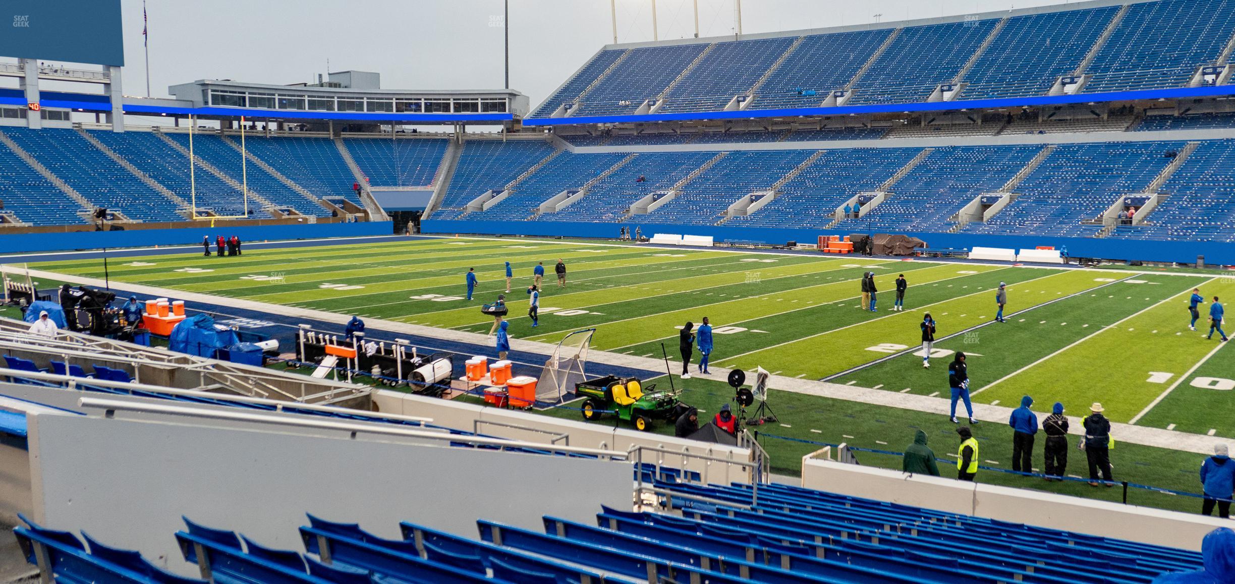 Seating view for Kroger Field Section 29