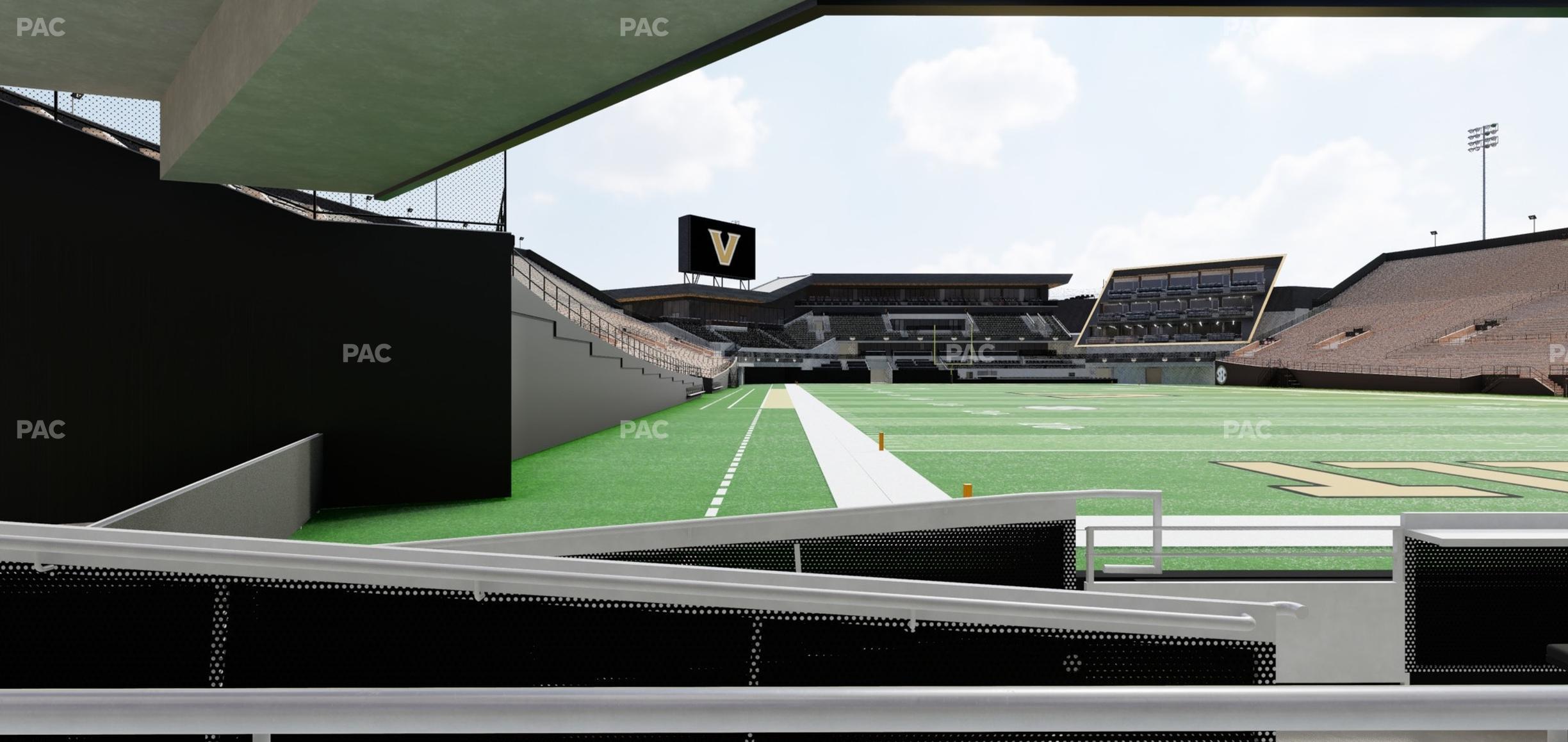 Seating view for FirstBank Stadium Section North Endzone Field Level Wc 3