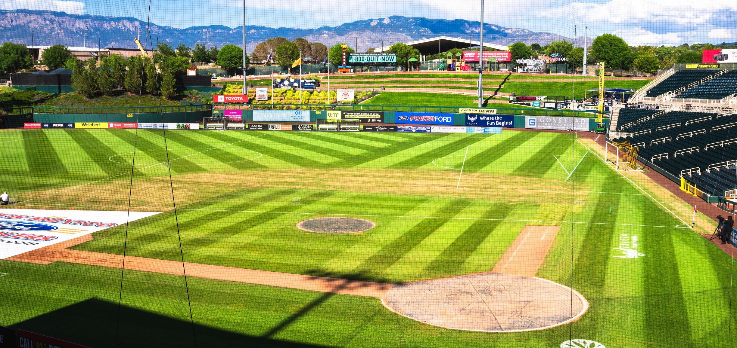 Seating view for Rio Grande Credit Union Field at Isotopes Park Section Club 305