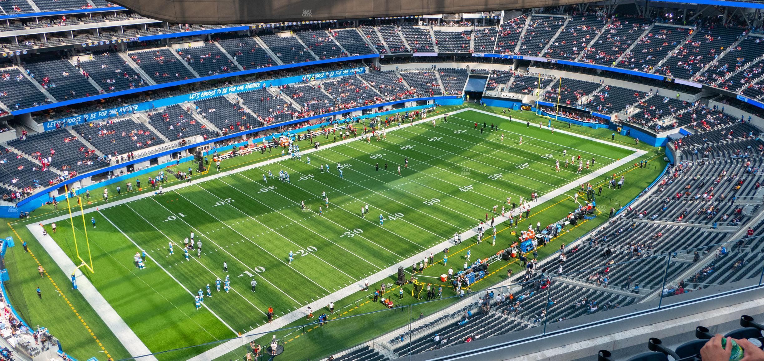 Seating view for SoFi Stadium Section 408