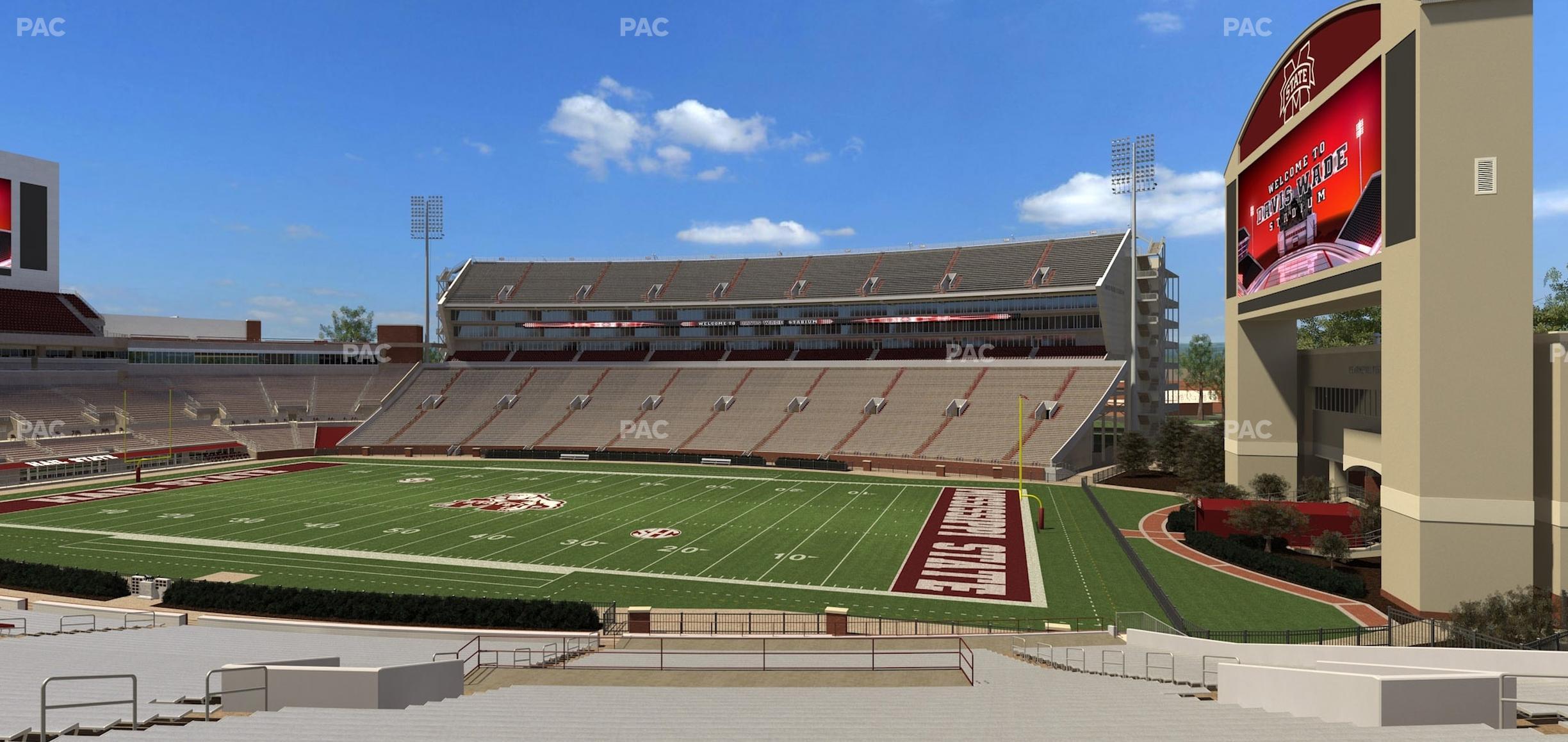 Seating view for Davis Wade Stadium Section 2