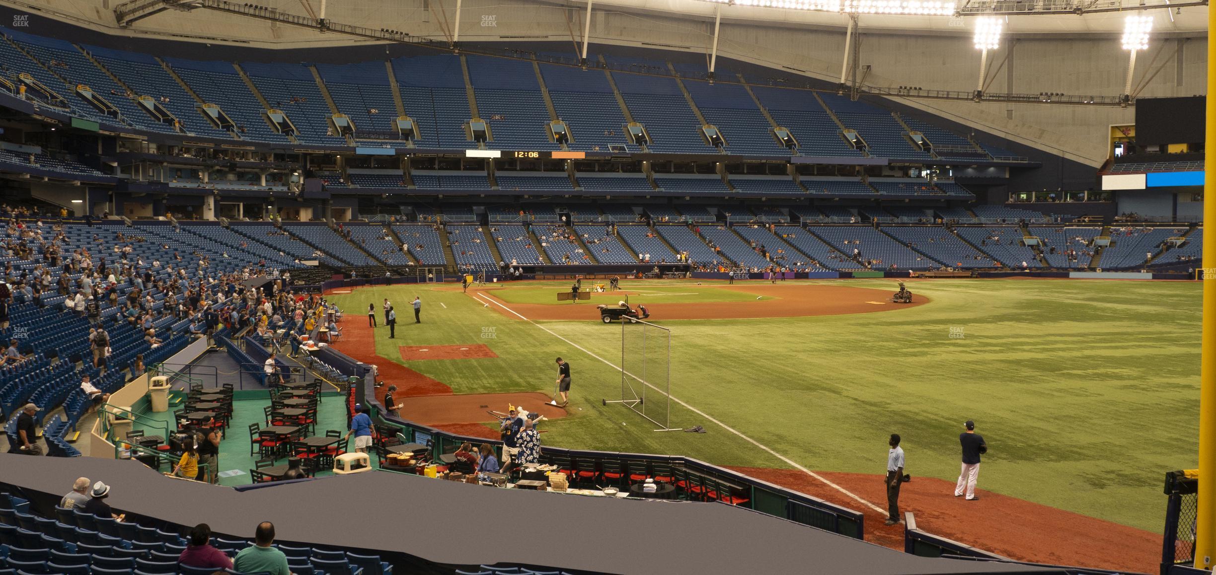 Seating view for Tropicana Field Section 138