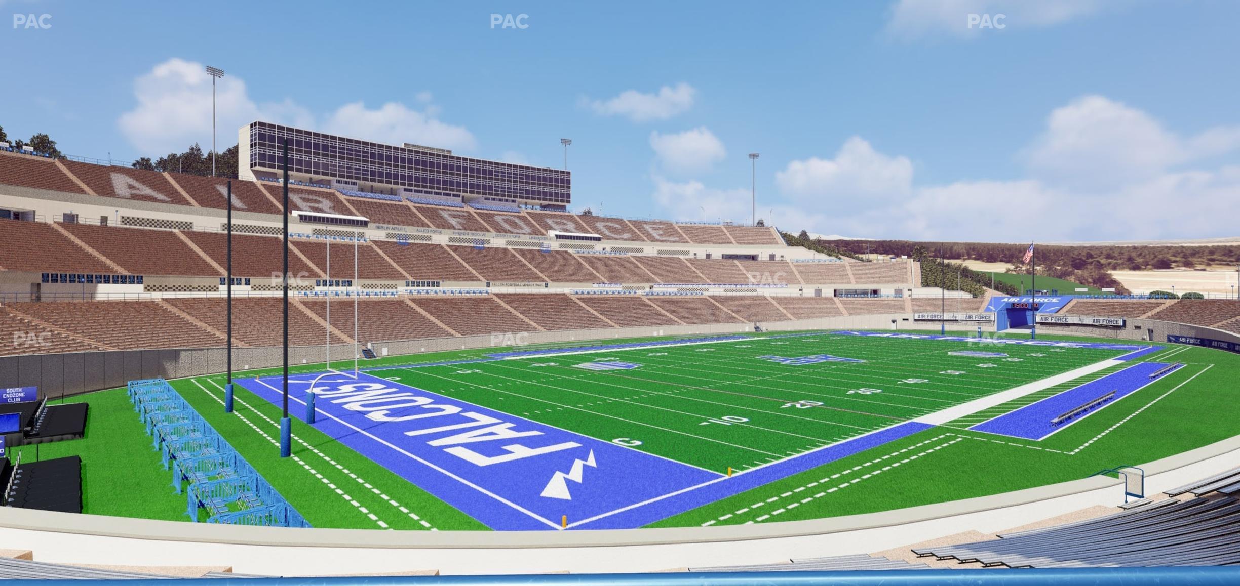 Seating view for Falcon Stadium Section L 26