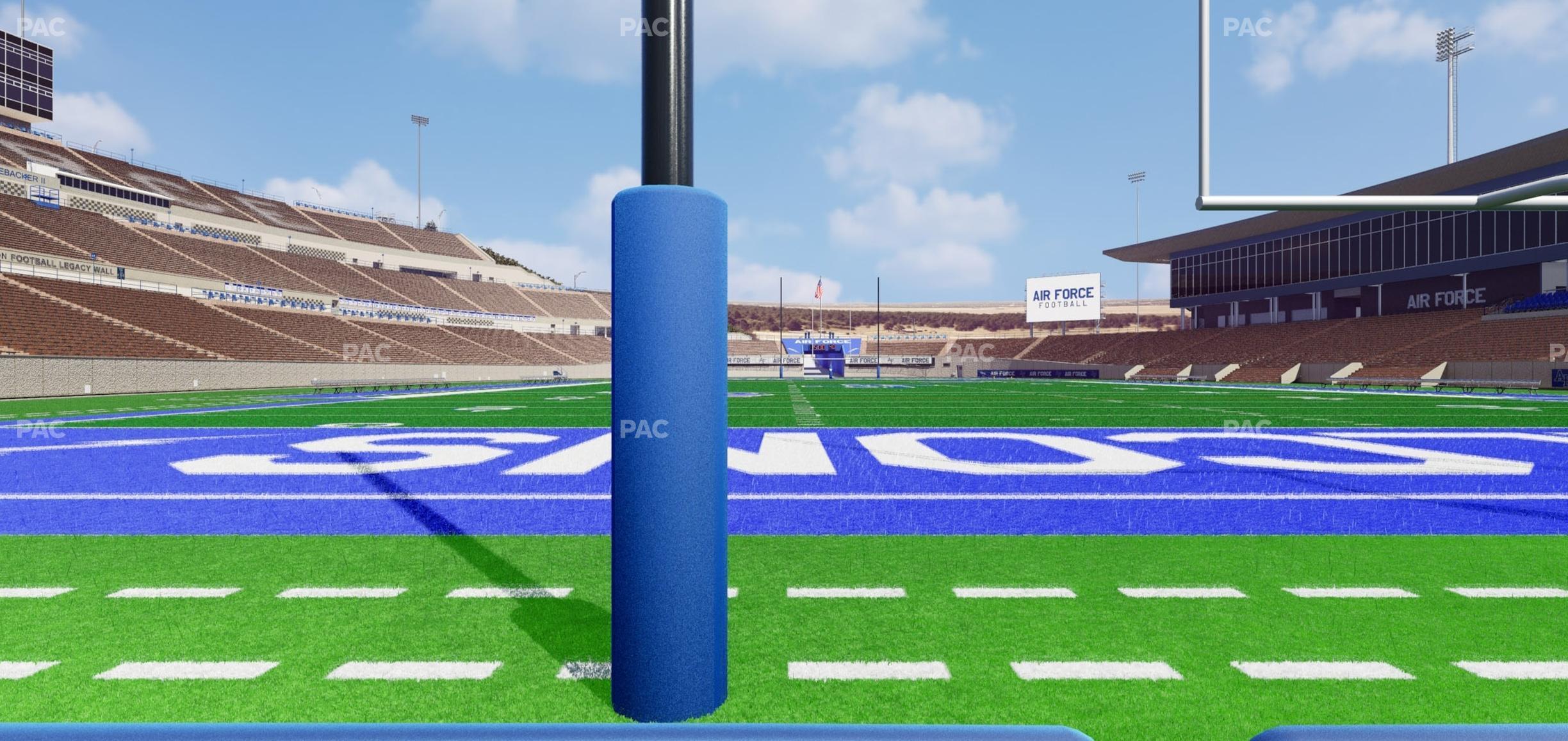 Seating view for Falcon Stadium Section Field Box 7