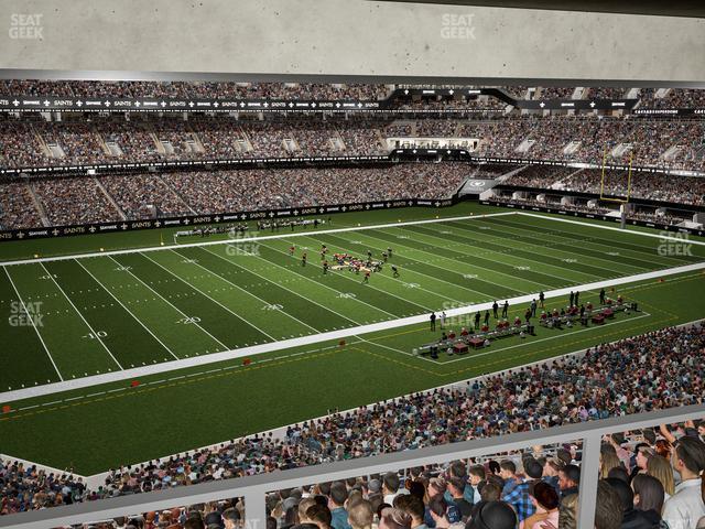 Seating view for Caesars Superdome Section Suite 332