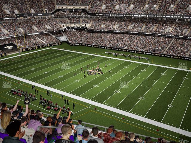 Seating view for Caesars Superdome Section 610