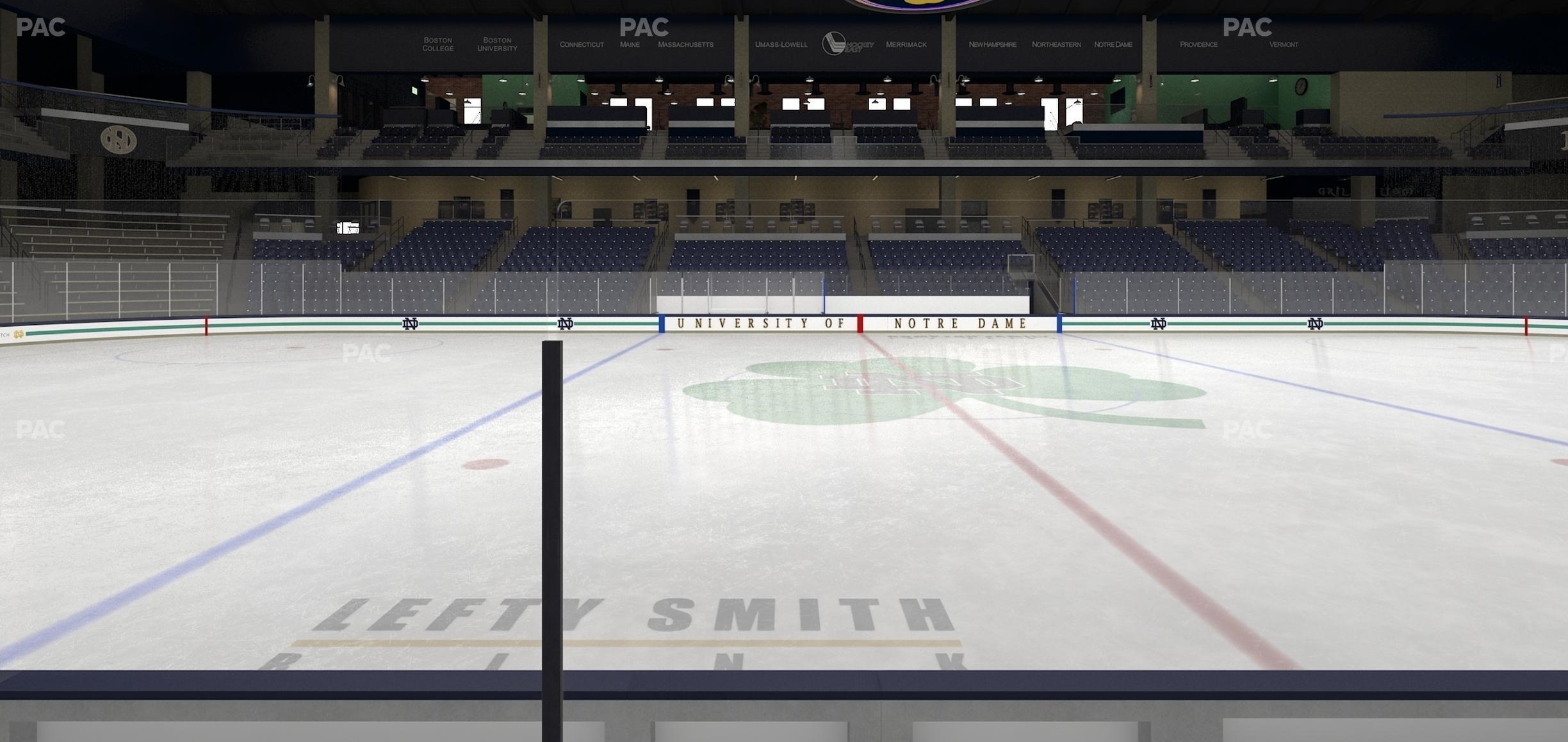 Seating view for Compton Family Ice Arena Section 9