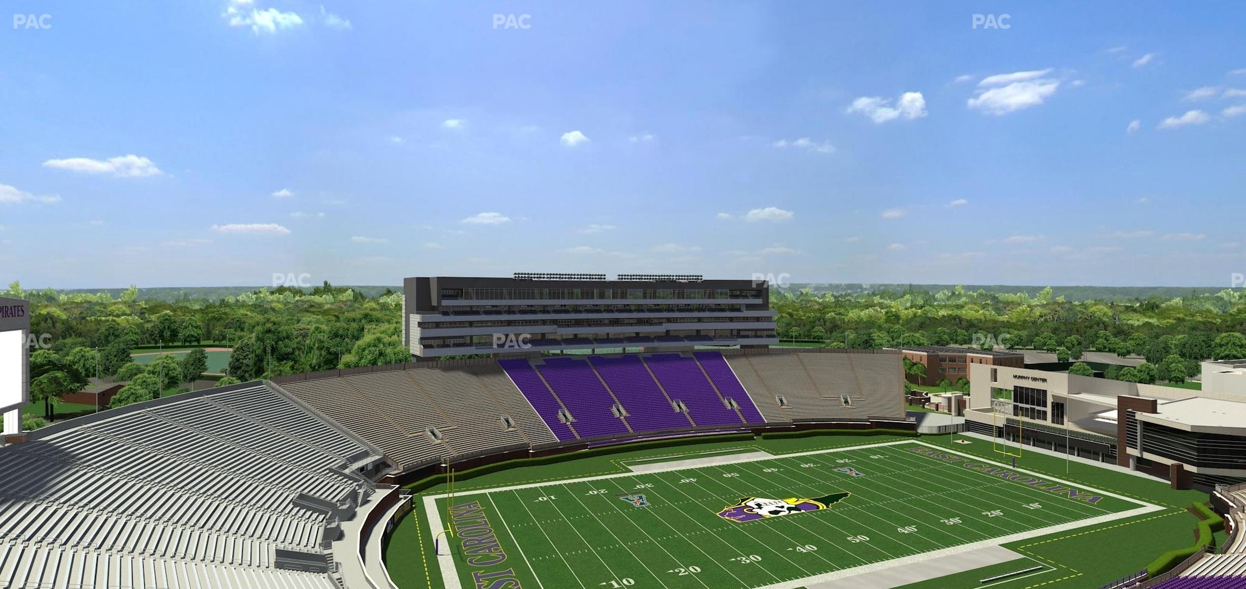 Seating view for Dowdy-Ficklen Stadium Section 221