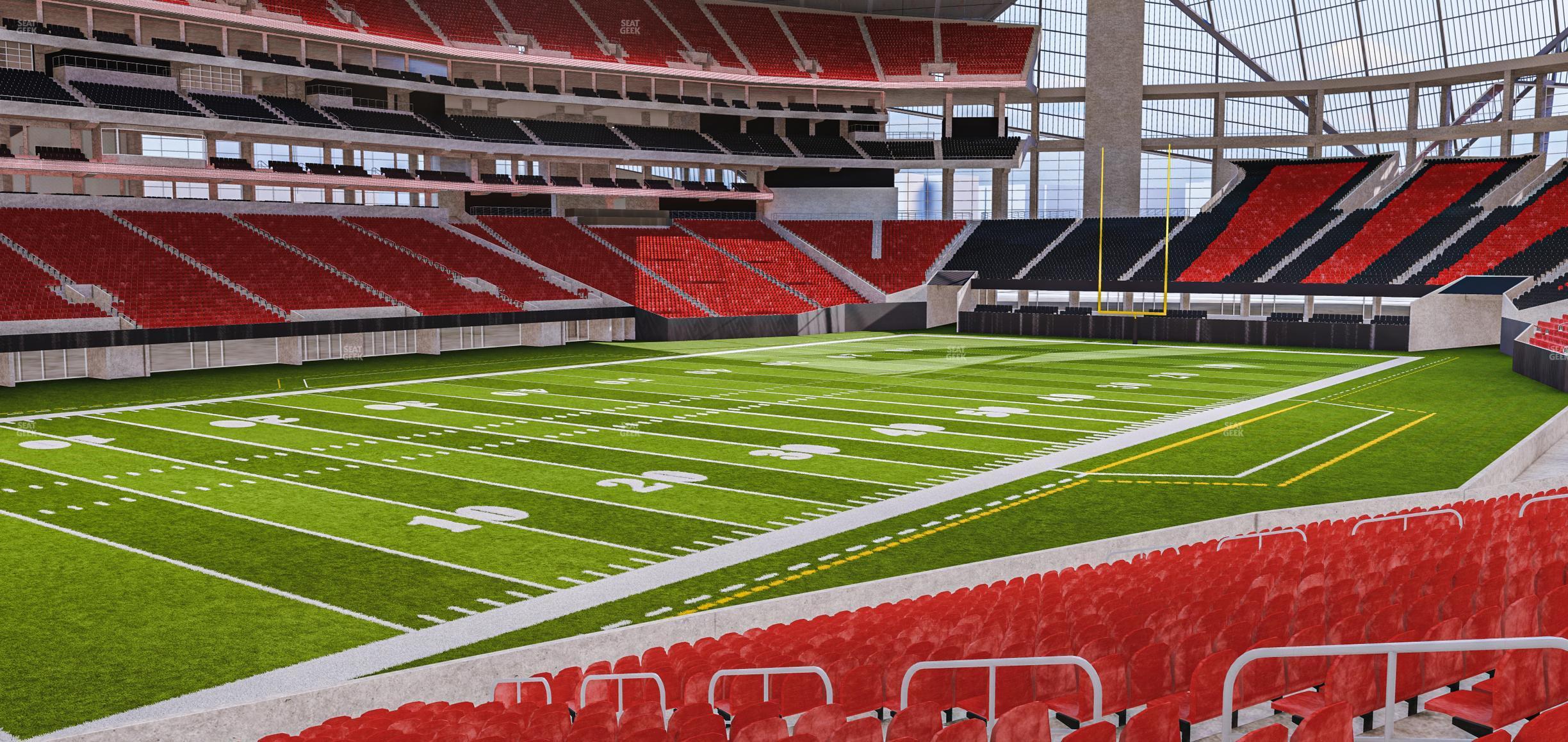 Seating view for Mercedes-Benz Stadium Section 115