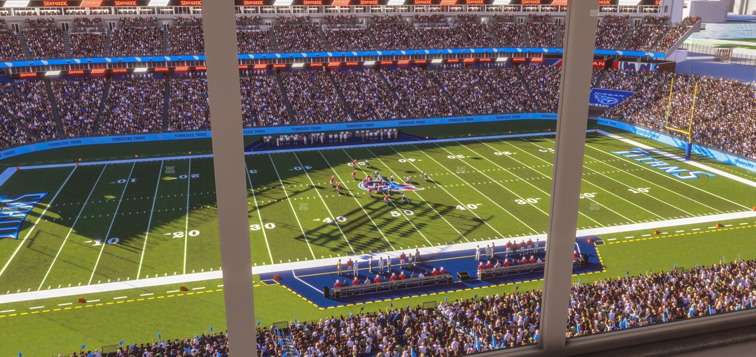 Seating view for Nissan Stadium Section Suite 626 E