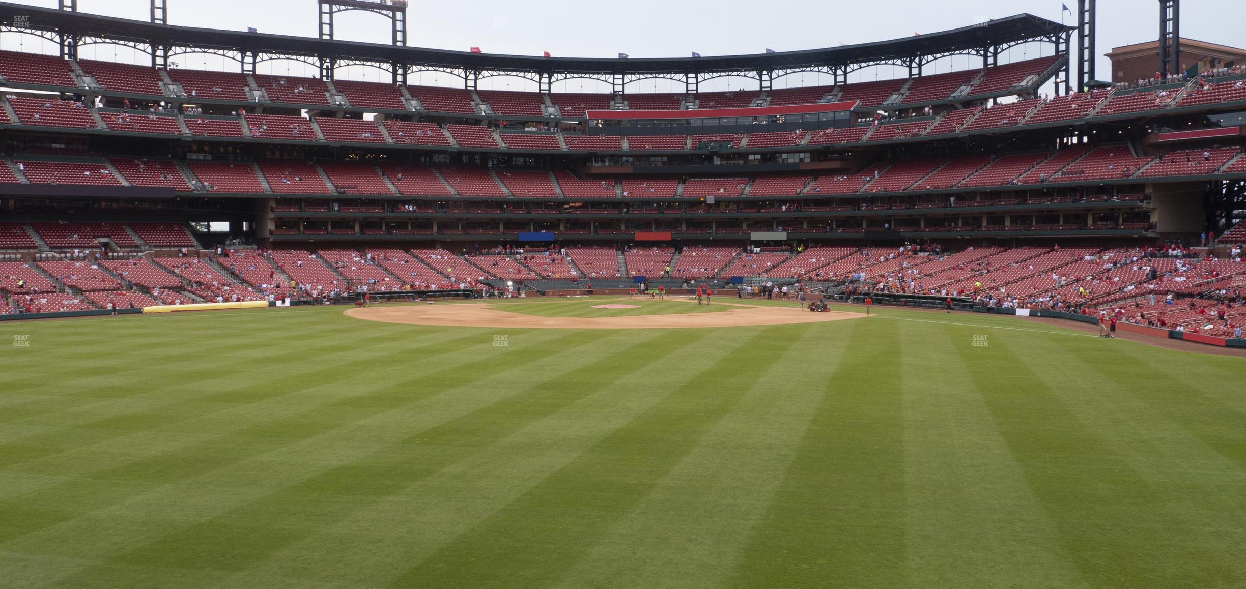 Seating view for Busch Stadium Section Lower Left Field Bleachers 195